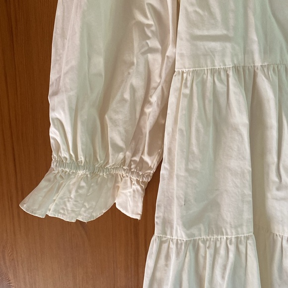 Madewell prairie long sleeve White dress size 4 - Picture 3 of 6